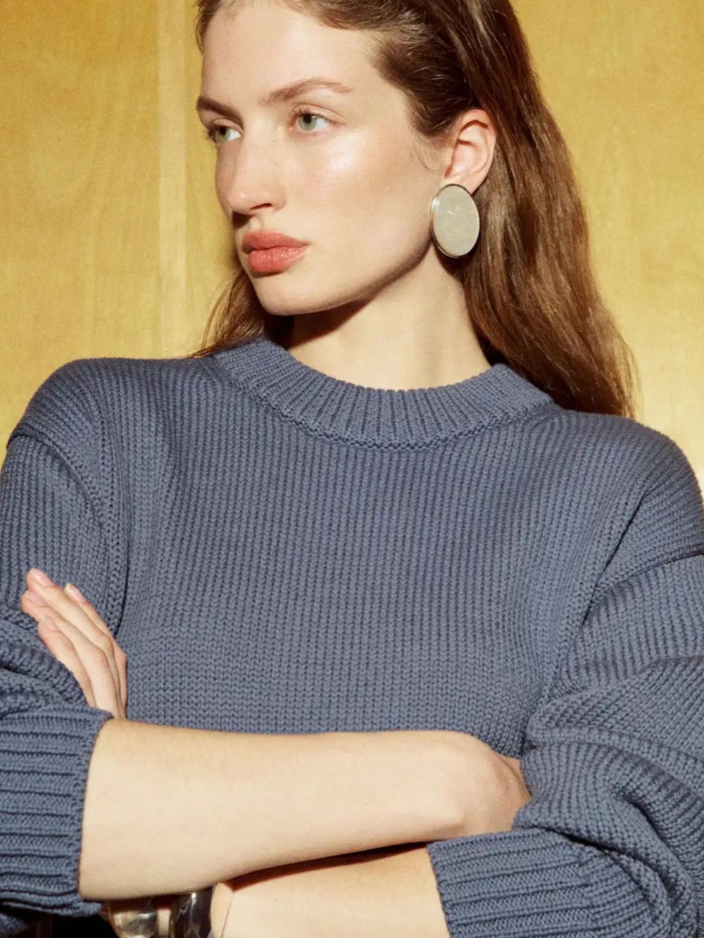 Reformation Cotton Oversized sweater -XS